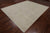 Ivory 8' 1" X 9' 7" Hand-Knotted Turkish Oushak Wool Rug - Q18787