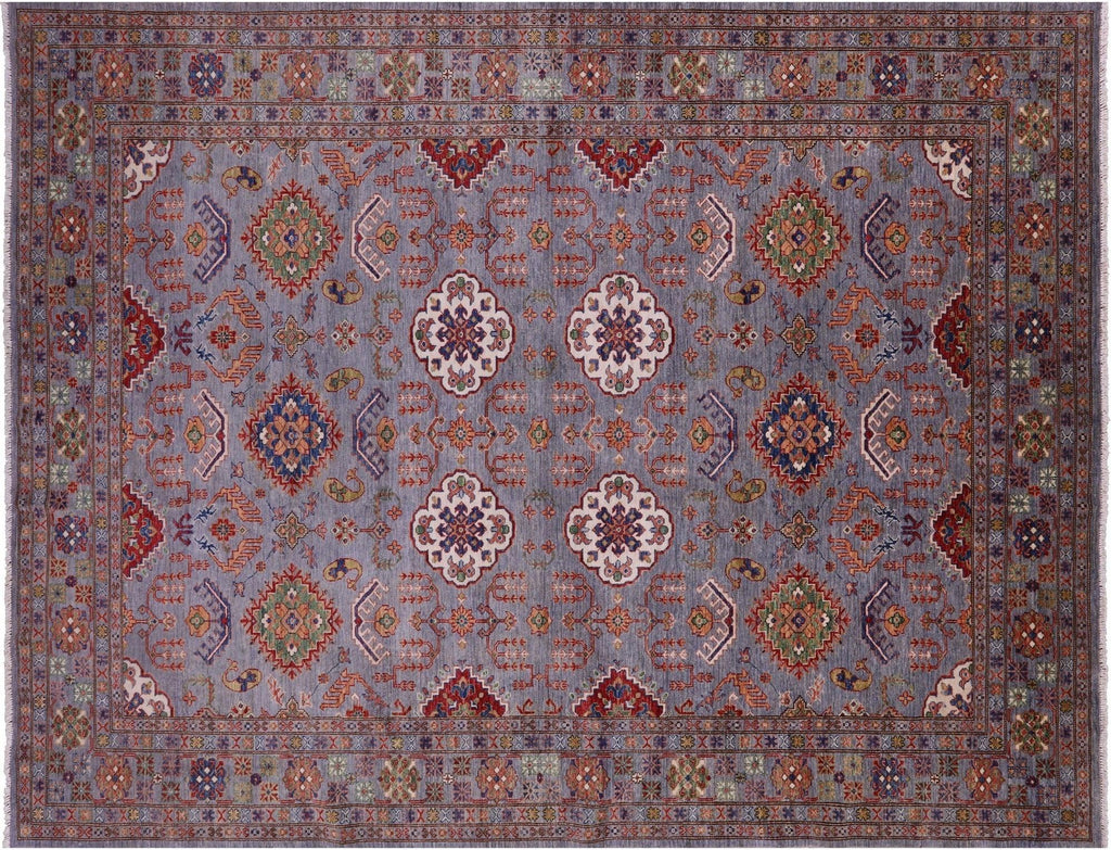 Geometric Super Kazak Hand-Knotted Wool Rug - Manhattan Rugs