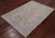 Ivory 4' 2" X 5' 8" Turkish Oushak Hand Knotted Wool Rug - Q18833