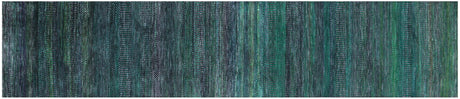 Wool & Silk Super Savannah Gabbeh Hand Knotted Runner Rug - Manhattan Rugs