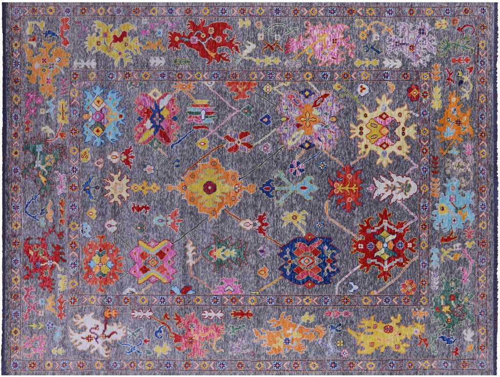 Turkish Oushak Hand-Knotted Wool Rug - Manhattan Rugs