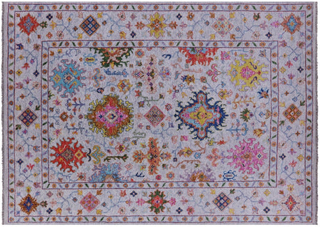 Hand-Knotted Turkish Oushak Wool Rug - Manhattan Rugs