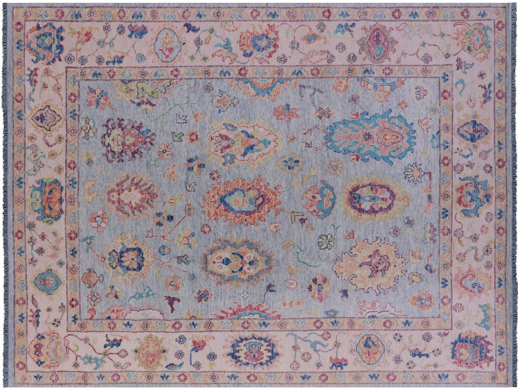 Turkish Oushak Hand Knotted Wool Rug - Manhattan Rugs