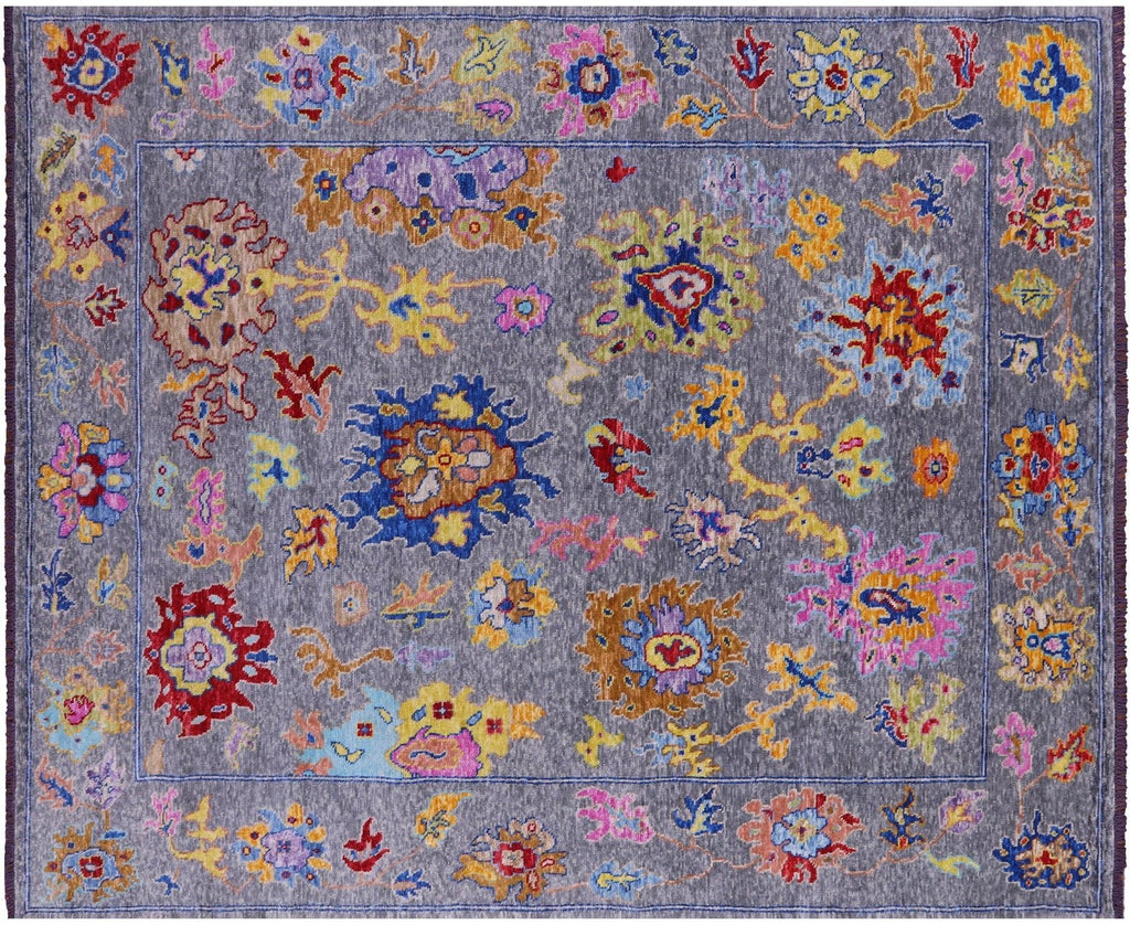 Turkish Oushak Hand-Knotted Wool Rug - Manhattan Rugs