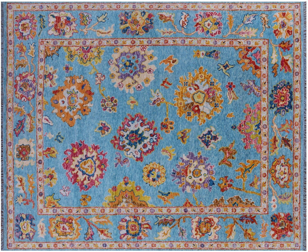 Turkish Oushak Handmade Wool Rug - Manhattan Rugs