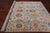 SUPER SALE Ivory Hand-Knotted Turkish Angora Oushak Rug 8' 2" X 10' 0" - Q18938
