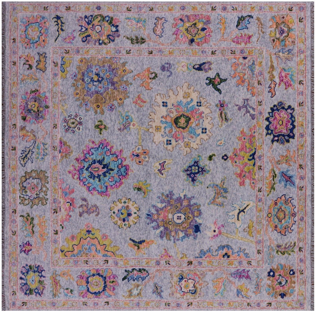 Square Turkish Oushak Handmade Rug - Manhattan Rugs