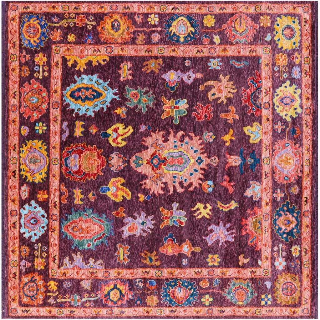 Square Handmade Turkish Oushak Rug - Manhattan Rugs