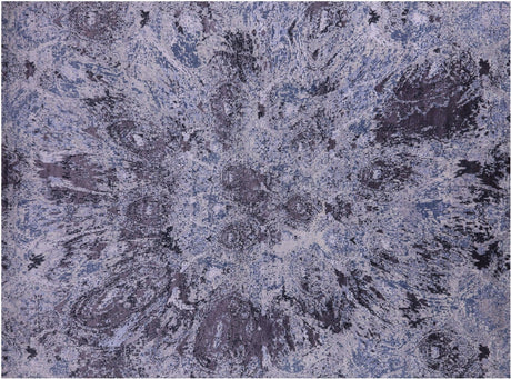 Abstract Handmade Wool & Silk Rug - Manhattan Rugs