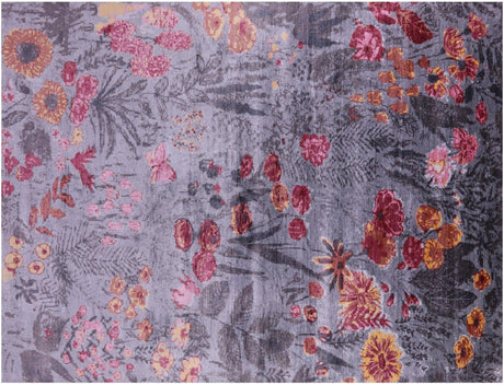 Modern Hand Knotted Silk Rug - Manhattan Rugs