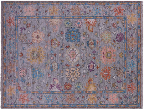 Turkish Oushak Hand-Knotted Wool Rug - Manhattan Rugs