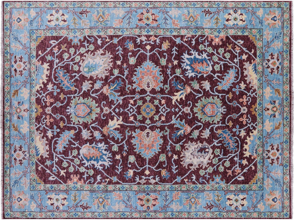 Hand-Knotted Turkish Oushak Wool Rug - Manhattan Rugs