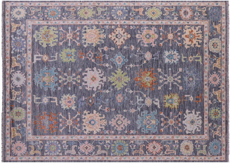 Turkish Oushak Hand-Knotted Wool Rug - Manhattan Rugs