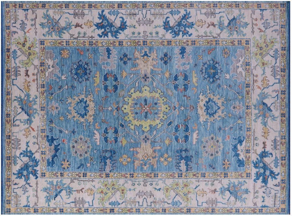 Turkish Oushak Handmade Wool Rug - Manhattan Rugs