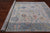 SUPER SALE Ivory 7' 10" X 10' 8" Turkish Angora Oushak Hand-Knotted Wool Rug - Q19095