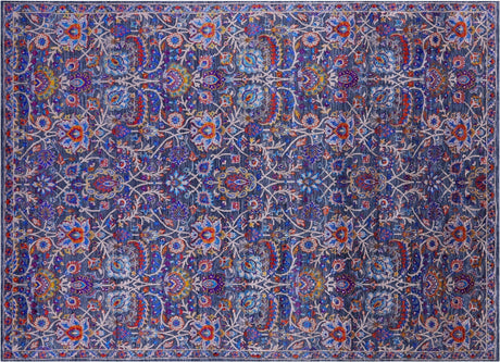 Persian Tabriz Hand-Knotted Wool & Silk Rug - Manhattan Rugs