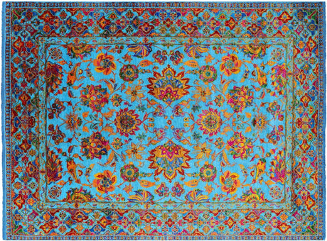 Wool & Silk Persian Tabriz Hand Knotted Rug - Manhattan Rugs