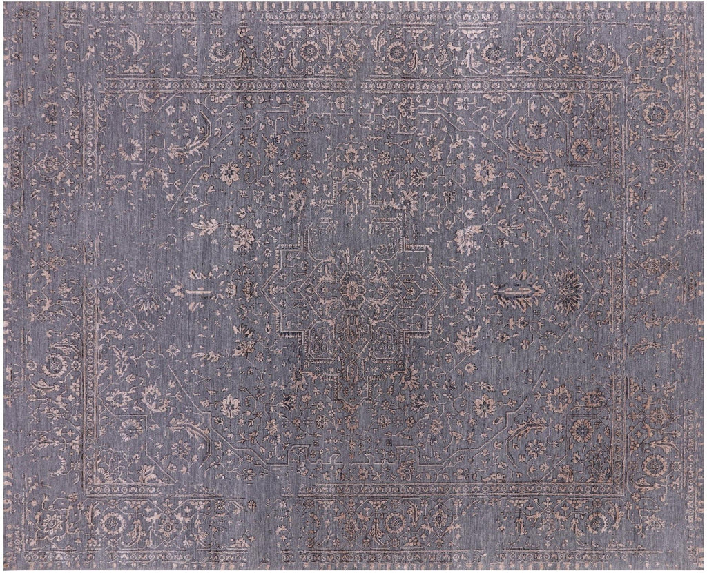 Persian Heriz Serapi Hand-Knotted Wool & Silk Rug - Manhattan Rugs