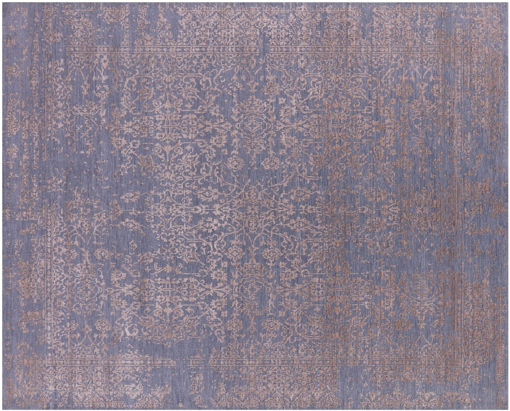 Wool & Silk Persian Kashan Handmade Rug - Manhattan Rugs
