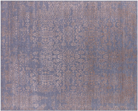 Wool & Silk Persian Kashan Handmade Rug - Manhattan Rugs