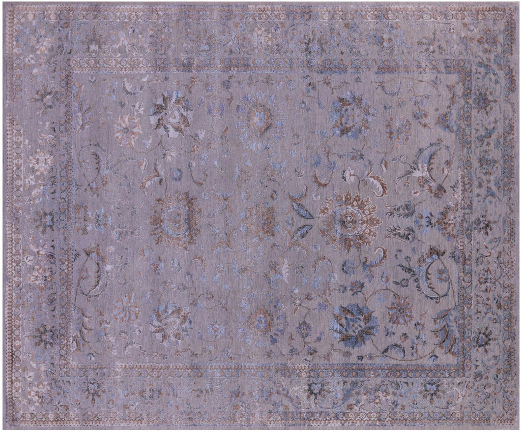 Persian Tabriz Wool & Silk Hand-Knotted Rug - Manhattan Rugs