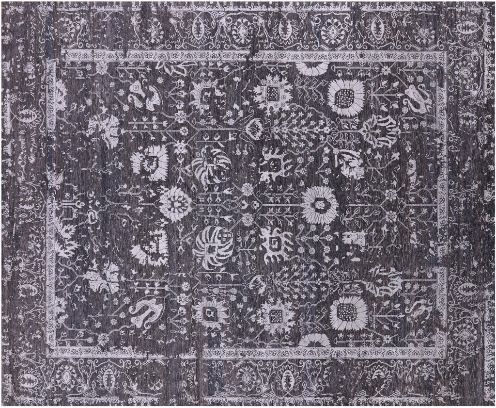 Persian Tabriz Hand Knotted Wool & Silk Rug - Manhattan Rugs