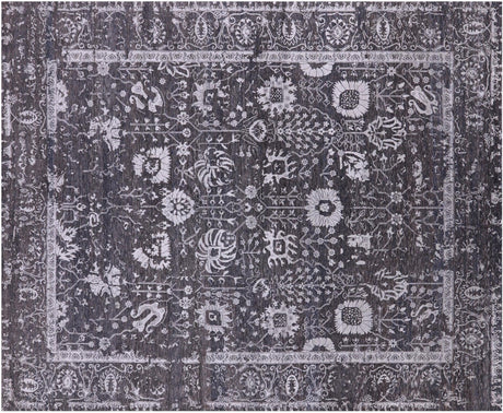 Persian Tabriz Hand Knotted Wool & Silk Rug - Manhattan Rugs