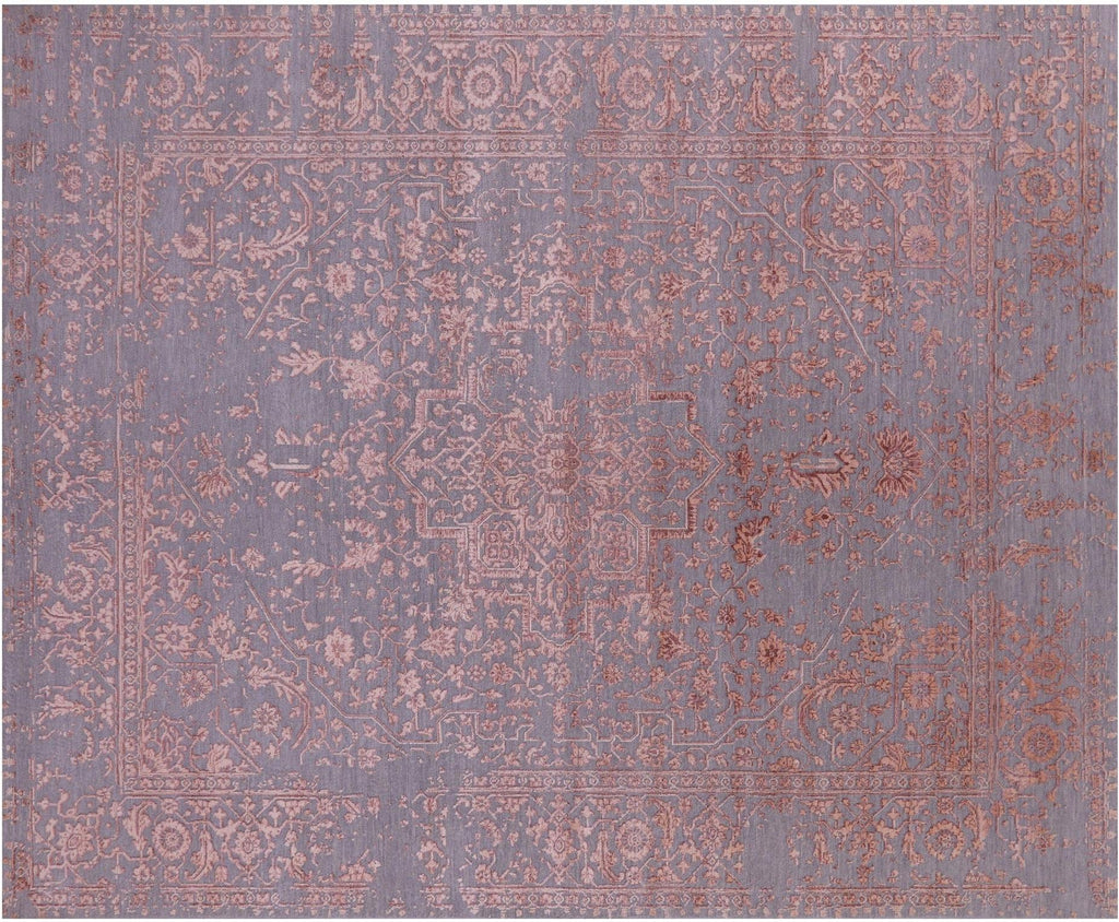 Persian Heriz Serapi Hand-Knotted Wool & Silk Rug - Manhattan Rugs