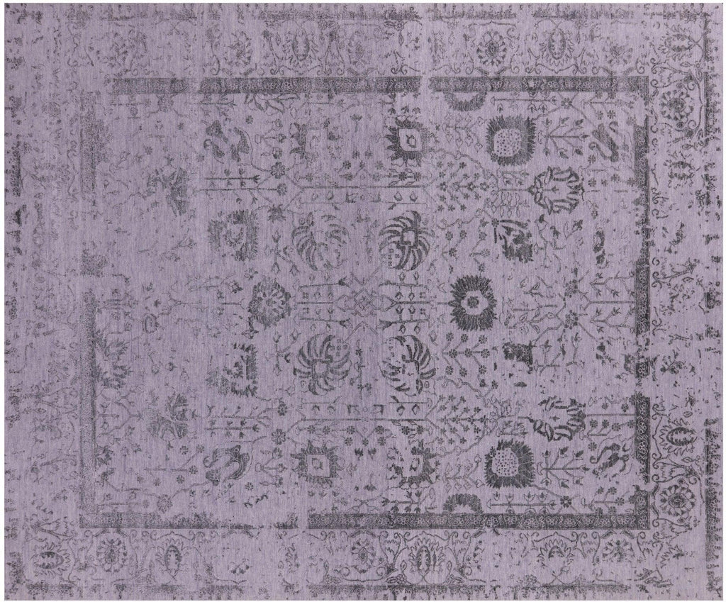 Wool & Silk Hand-Knotted Persian Tabriz Rug - Manhattan Rugs