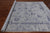 Grey 7' 11" X 9' 8" Persian Tabriz Hand-Knotted Wool & Silk Rug - Q19145