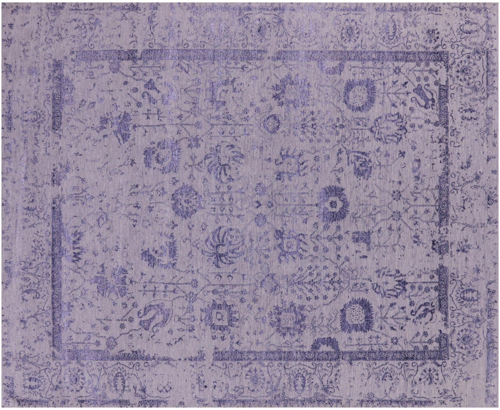Persian Tabriz Hand-Knotted Wool & Silk Rug - Manhattan Rugs