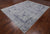 Grey 7' 11" X 9' 8" Persian Tabriz Hand-Knotted Wool & Silk Rug - Q19145