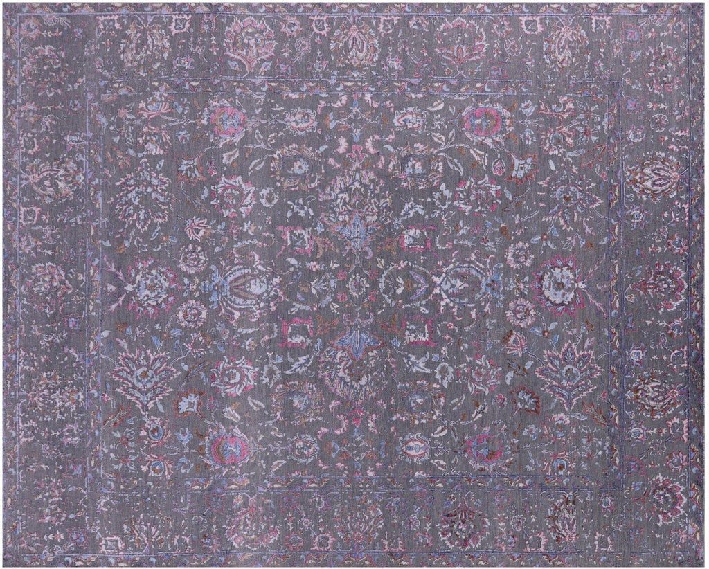 Hand Knotted Wool & Silk Persian Tabriz Rug - Manhattan Rugs