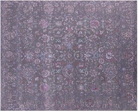 Hand Knotted Wool & Silk Persian Tabriz Rug - Manhattan Rugs