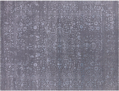 Wool & Silk Persian Heriz Serapi Handmade Rug - Manhattan Rugs