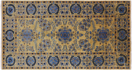 Hand Knotted William Morris Wool Rug - Manhattan Rugs