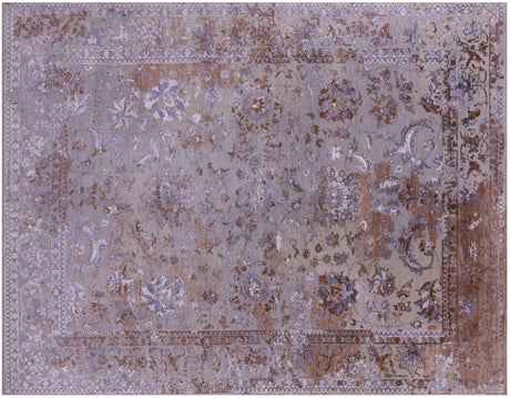 Hand Knotted Persian Tabriz Wool & Silk Rug - Manhattan Rugs