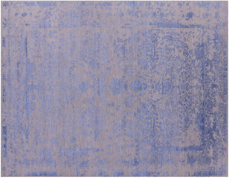 Wool & Silk Persian Kashan Hand Knotted Rug - Manhattan Rugs