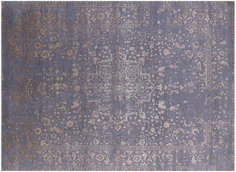 Wool & Silk Handmade Persian Heriz Serapi Rug - Manhattan Rugs