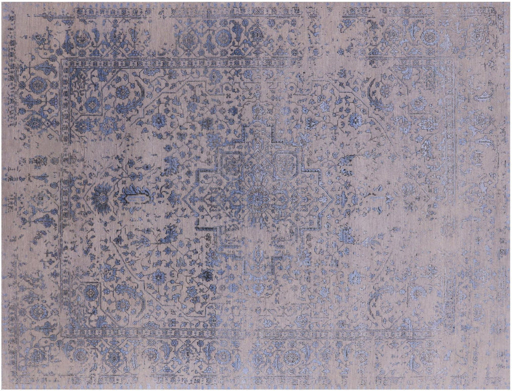 Persian Heriz Serapi Handmade Wool & Silk Rug - Manhattan Rugs