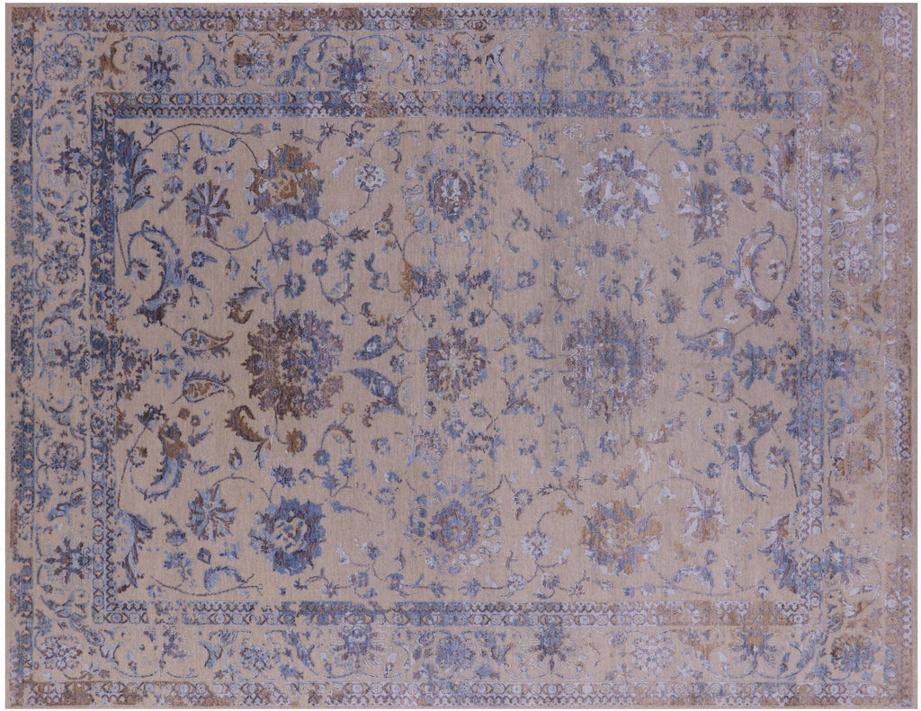 Handmade Wool & Silk Persian Tabriz Rug - Manhattan Rugs