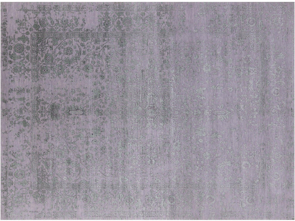 Persian Heriz Serapi Handmade Wool & Silk Rug - Manhattan Rugs