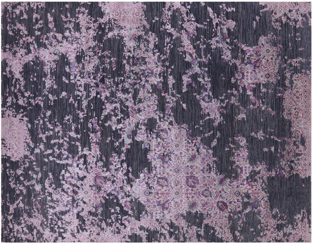 Wool & Silk Modern Handmade Rug - Manhattan Rugs