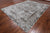 Grey 8' 11" X 12' 0" Wool & Silk Persian Tabriz Handmade Rug - Q19179