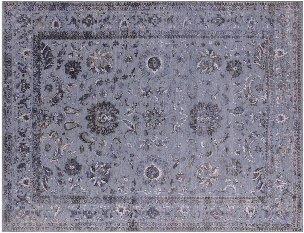 Hand Knotted Wool & Silk Persian Tabriz Rug - Manhattan Rugs