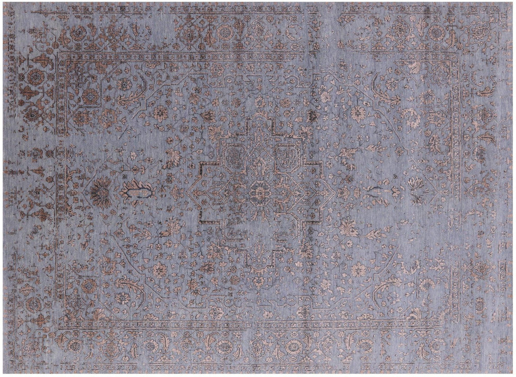 Persian Heriz Serapi Wool & Silk Handmade Rug - Manhattan Rugs