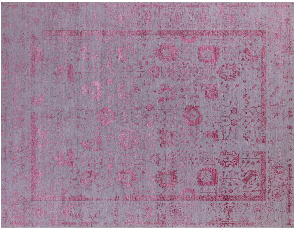 Persian Tabriz Hand-Knotted Wool & Silk Rug - Manhattan Rugs