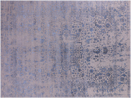 Wool & Silk Persian Heriz Serapi Handmade Rug - Manhattan Rugs