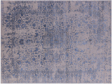 Wool & Silk Persian Heriz Serapi Hand Knotted Rug - Manhattan Rugs