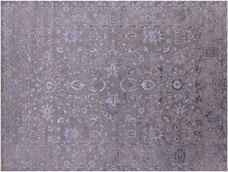 Hand Knotted Wool & Silk Persian Tabriz Rug - Manhattan Rugs